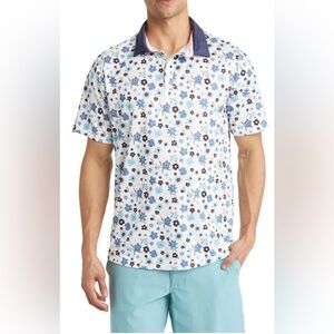 Swannies Golf Sanders Floral Polo